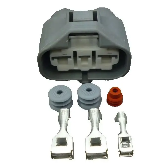 shhworldsea 3 Pole 6189-0588 Inline-Hybrid Automotive Sealed Electric Wiring Connector High Current Socket Fan Plug