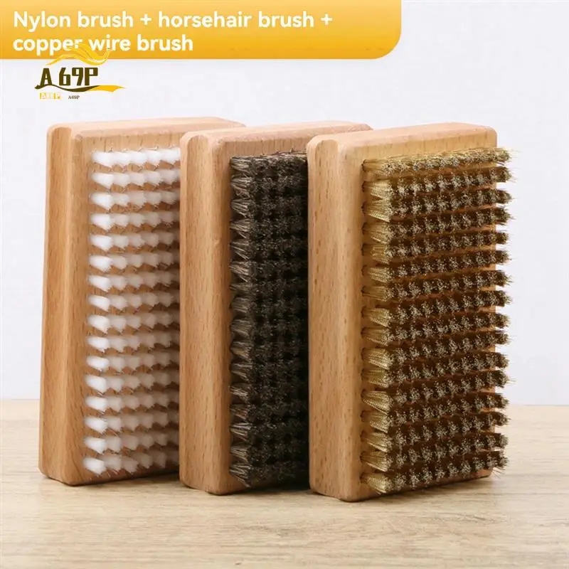 

A69P-Snowboard Waxing Brush Steel Wire / Nylon/ Horsehair Ski Waxing Brush Snowboard Maintenance Tool