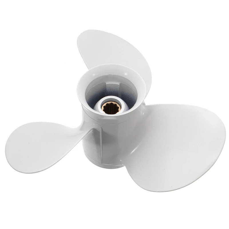 9-7/8 X 12 Marine Outboard Propeller Parts For Yamaha 20-30HP 664-45954-01-EL Aluminium Alloy Marine Propeller 10 Spline Tooth