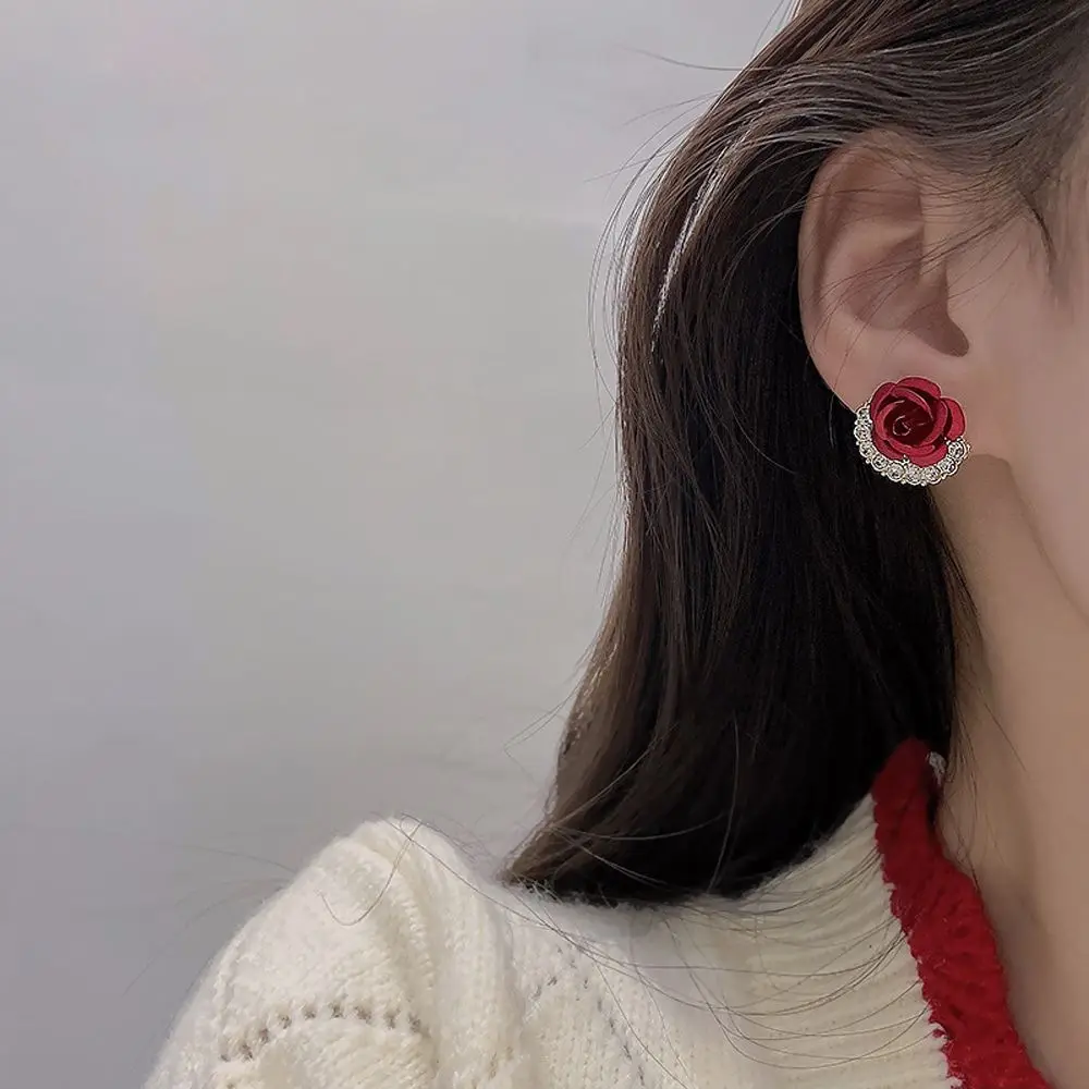 Party Vintage Gifts Zircon For Grils Crystal Women Stud Earrings Drop Earrings Korean Dangle Earrings Ear Jewelry