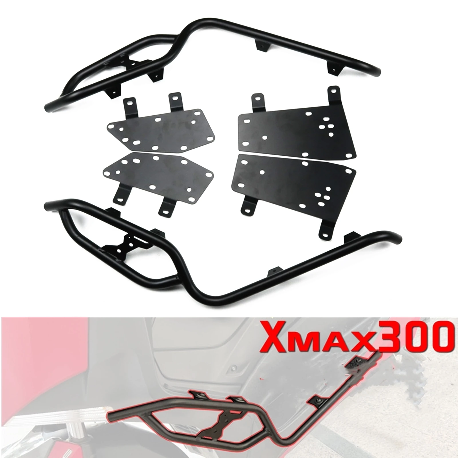 

For YAMAHA XMAX300 2021-2022 Engine Guard Crash Bar Bumper Motorcycle Carbon Steel