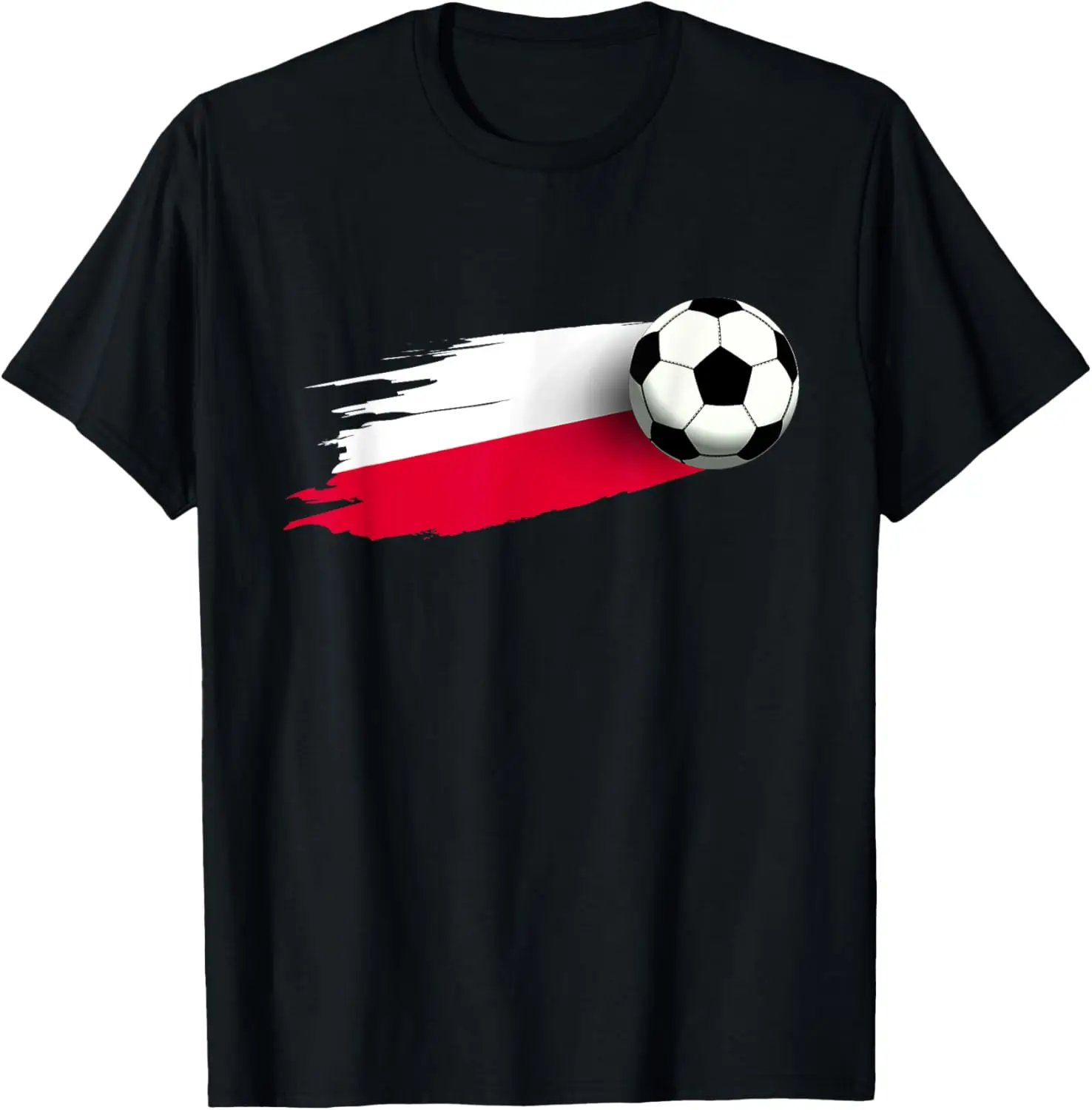 

Poland Flag Jersey Polish Soccer Team Men T-Shirt Short Sleeve Casual 100% Cotton T Shirts