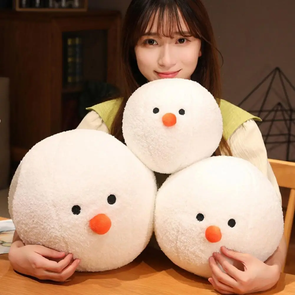 Snowball Plush Toy Snowball Toy Festive Christmas Plush Doll Set Cute Cartoon Snowball Dolls Stuffed for Home for Kids