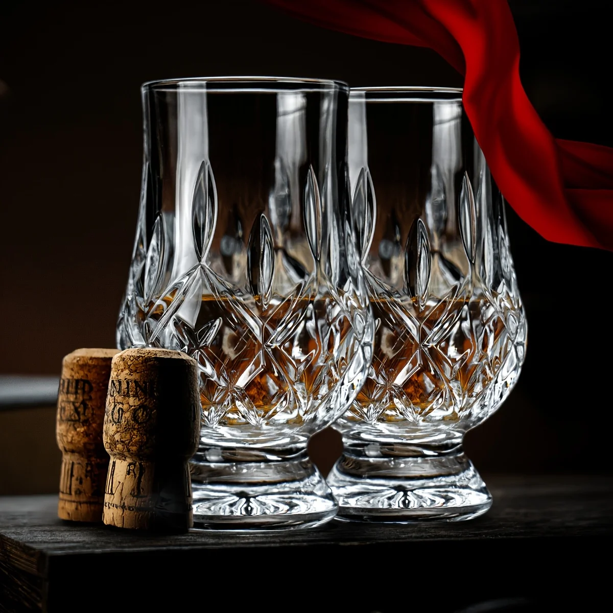 Whiskey, Scotch, Bourbon Tasting Glasses, Heavy Base Clear Mini Wine Shot & Cordial Glasses