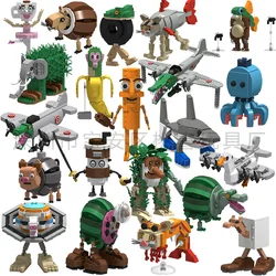 Shanhaijing Tung Tung Sahur Wooden Stick People AI Anime Pass Abstract Building Blocks Gift Toys Ornaments Brick Dolls Model