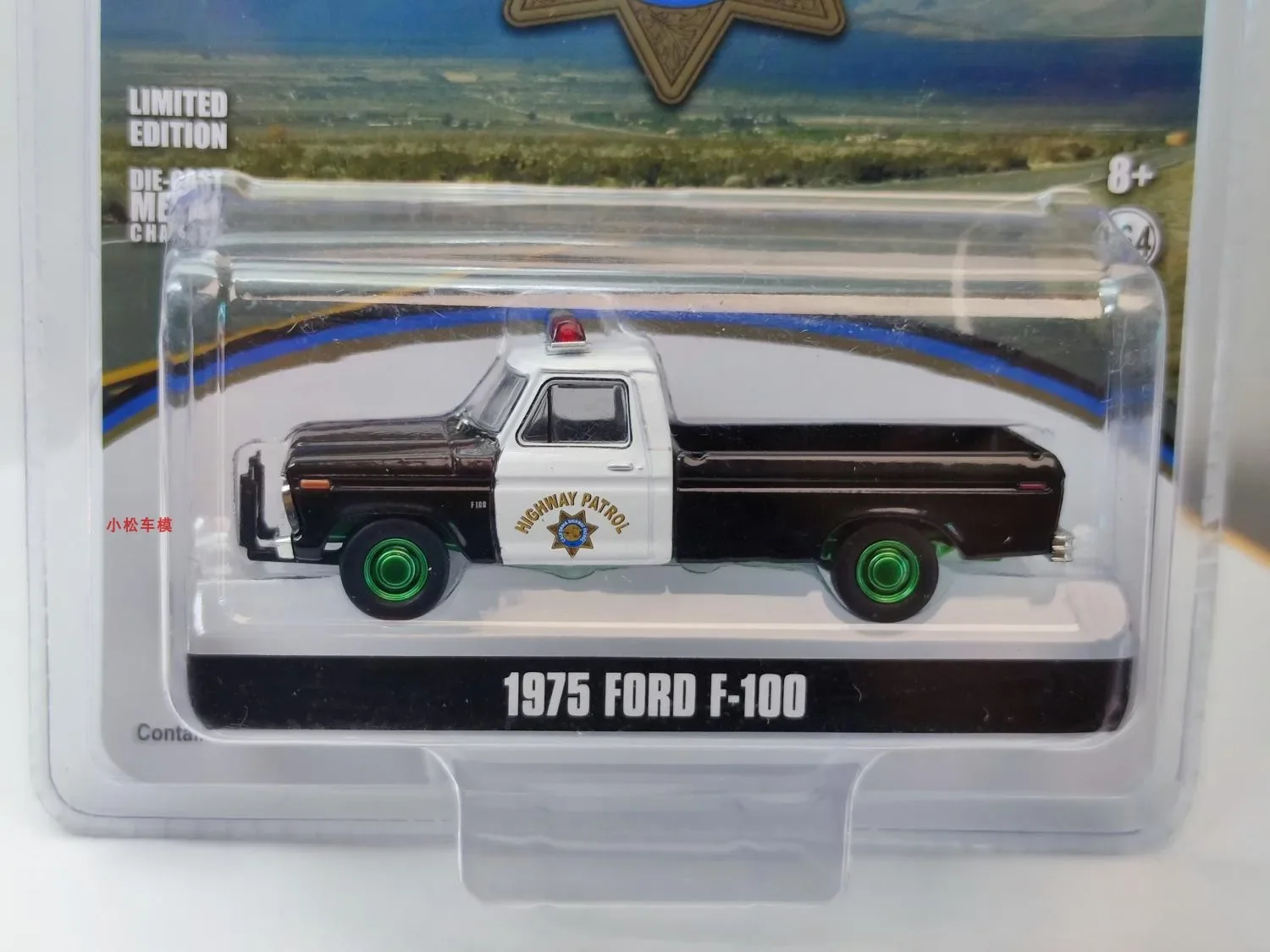 1:64 1975 Ford F-100 Green machine version  Diecast Metal Alloy Model Car Toys For  Gift Collection