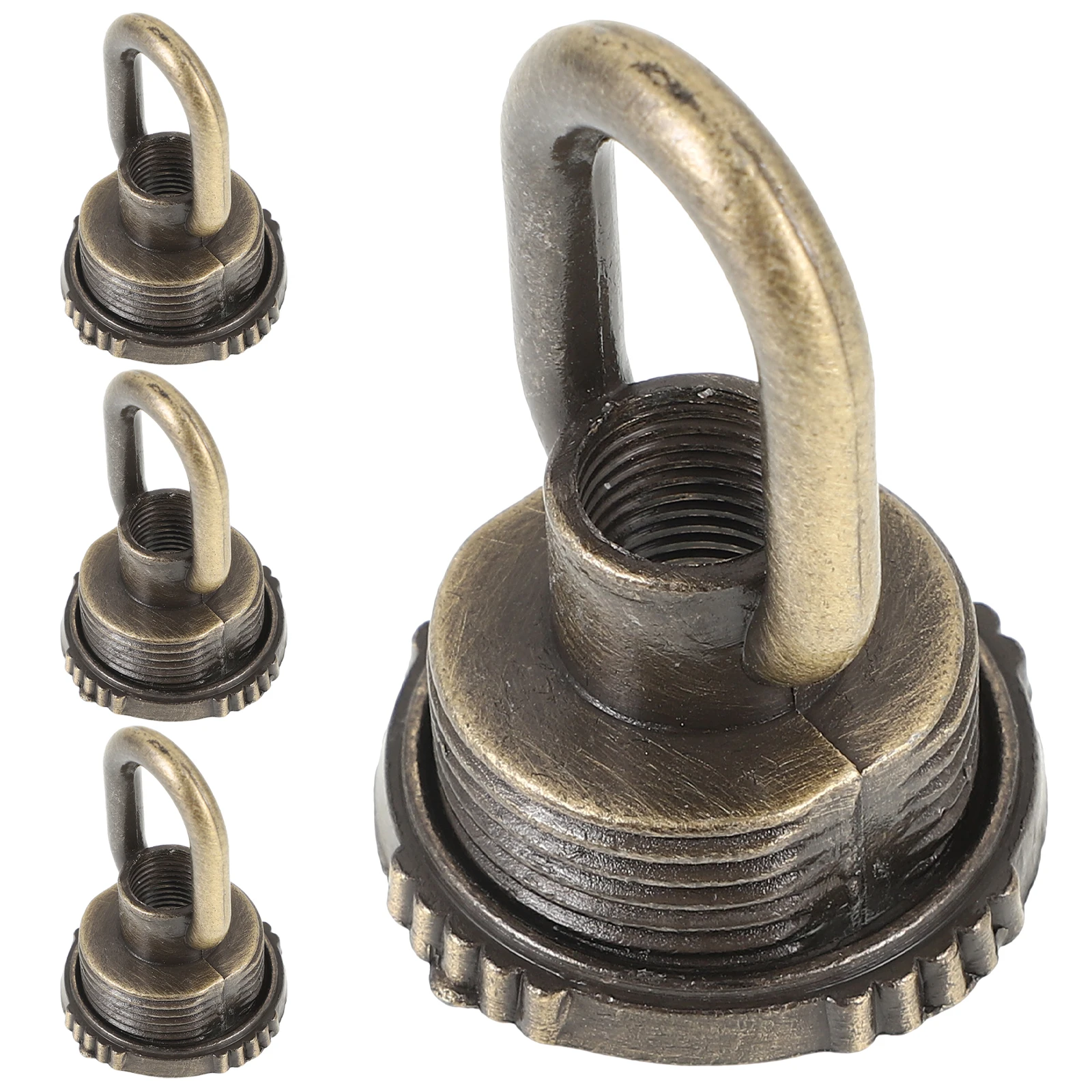 

4pcs Eye Nuts Zinc Alloy Hooks Accessories for Hanging Lamp Wear Resistant Strong Indoor Outdoor Kitchen Garage Hallway Ceiling