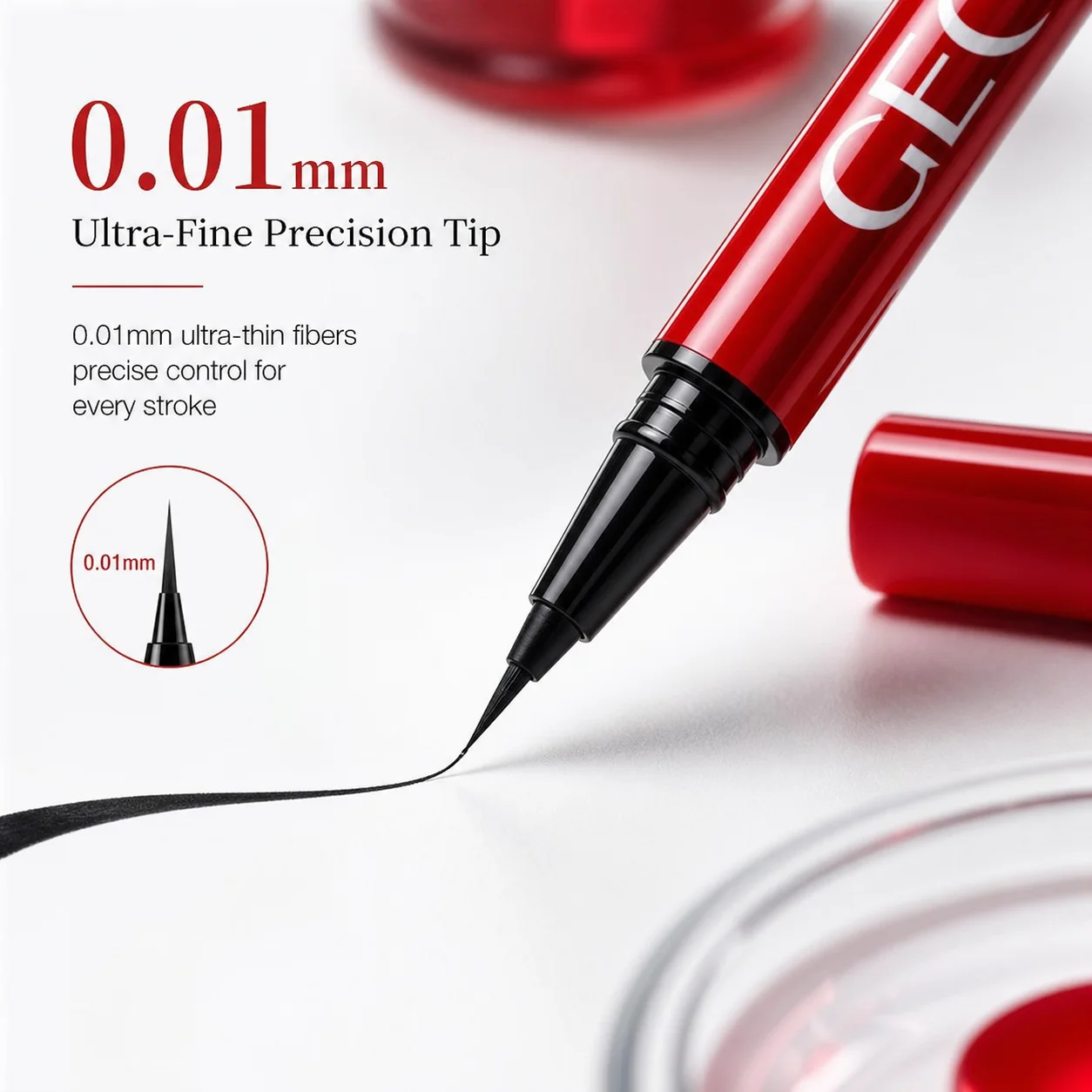 Ultra Thin Black Brown Lower Eyelash Eyeliner Pen Waterproof Lasting Smooth Lying Silkworm Eyes Liner Pencils Eye Makeup Tools