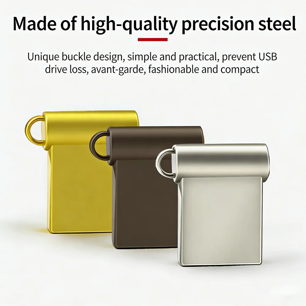 50 pcs Logo High-Speed Mini USB Flash Drives, Free Shipping USB 3.0/2.0 Interface 128GB/64GB/32GB Storage USB Metal Flash Drive