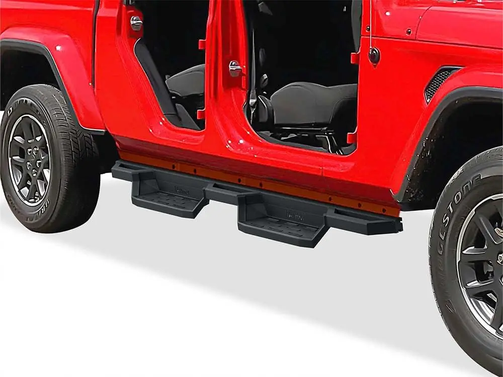 

Карманные ступеньки из нержавеющей стали 304, подножки, боковые перекладины, совместимые с Jeep Gladiator 2020-2025 Crew Cab