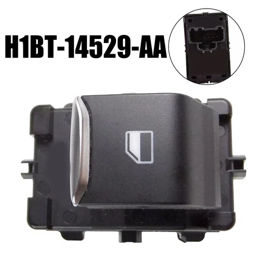 

1pc Car Window Control Glass Switch Black Brand New Durable OEMH1BT14529AA For Ford Fiesta 2018 Up Car Accessories