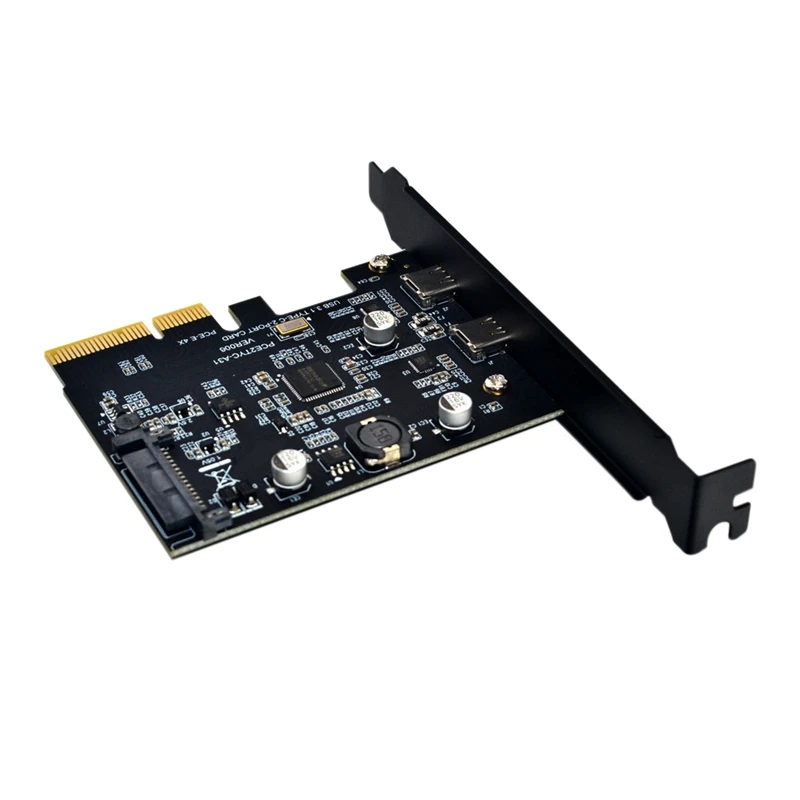 USB3.1 Type-C Dual Buck Expansion Card Dual Type-C Positive And Reverse Plug For Asmedia Asm3142 To10gbps Expansion Card