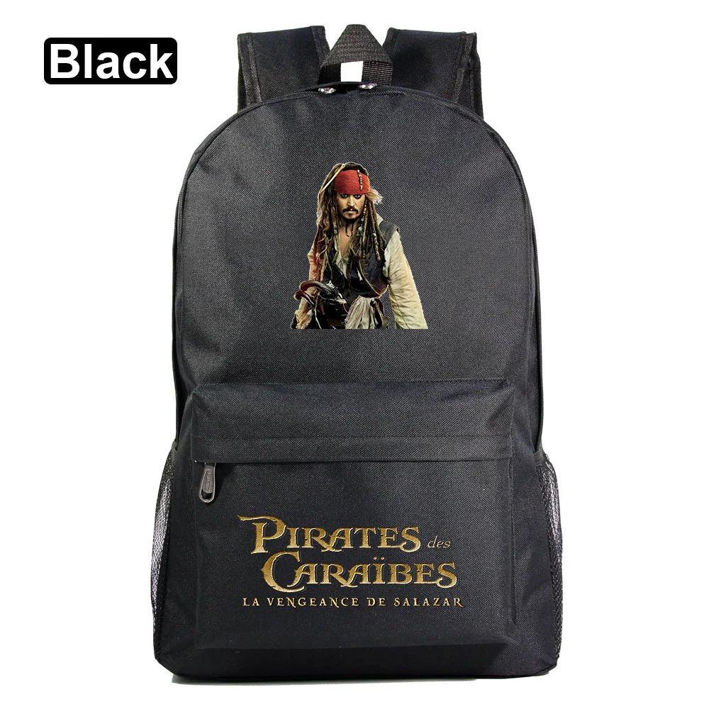 

Disney Pirates Of The Caribbean Printed School Backpack Teenager Fashion Casual Girls Boys Schoolbag Harajuku Travel Bags