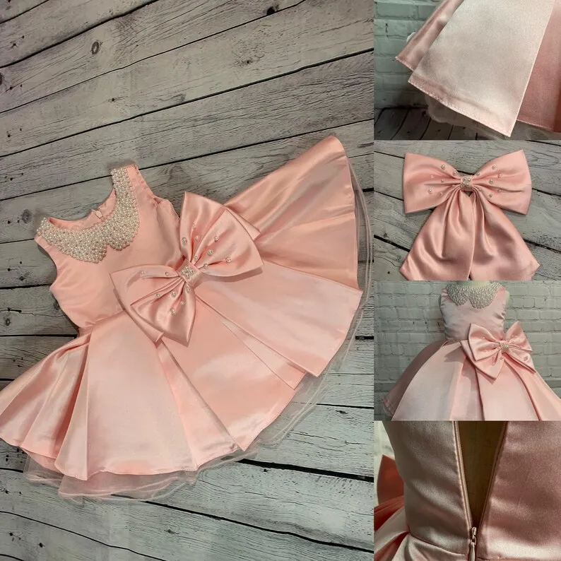Baby Girl Formal Gown Princess Dress Birthday Dresses Newborn Clothes Dress for Girls Baby