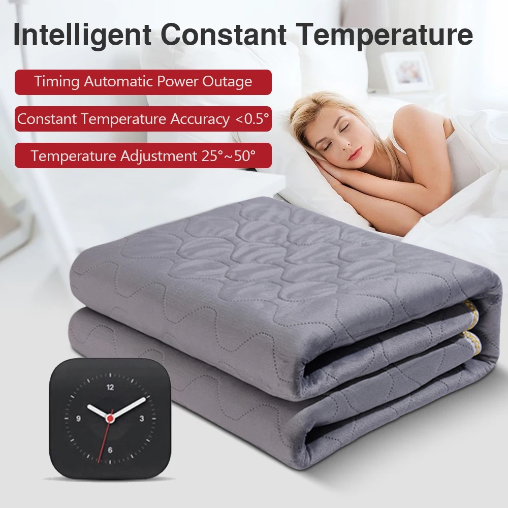 12V Cars Electric Blanket Heating Level Heated Travel Blanket for Car Outdoor Traveling Camping Pad 70x180cm/120x150cm/50x150cm