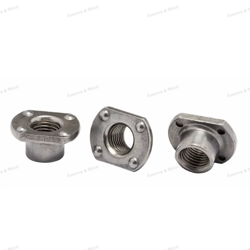 10-30PCS Flange T-Type Welding Nut M6 M8 M10M12 Carbon Steel T-Type Nut Step Locking Flange Iron Plate Nut Cutting Edge Fastener