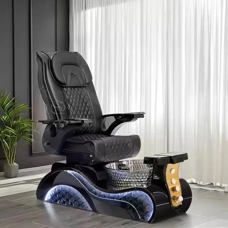 

Роскошное педикюрное кресло в стиле трона, профессиональная станция для спа-процедур для ног и маникюра с подключением к водопроводу | Современное оборудование для маникюрных салонов