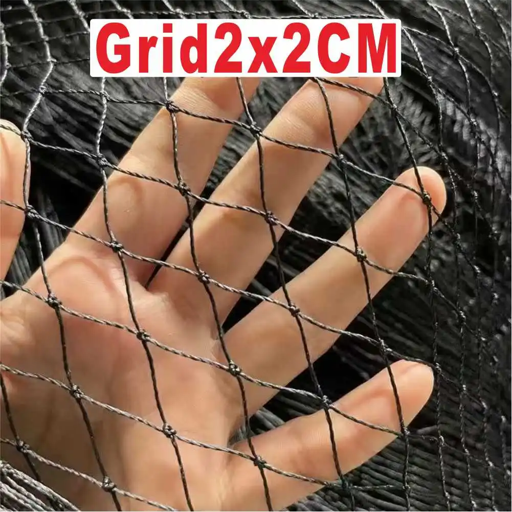 Black Heavy Anti-Bird Netting Fishing Net Nylon Netting Fruit Trees Garden Crops Protecion Fence Balcony Stairs Child Safety Net