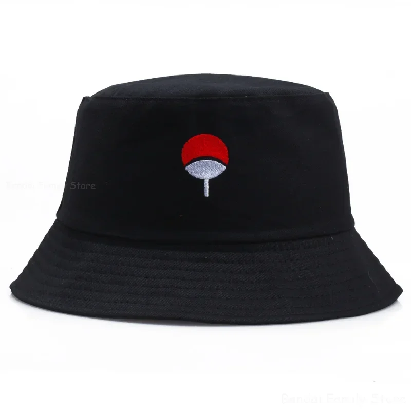 Naruto Akatsuki Bucket Hats Anime Summer Fisherman Hat for Men Women Cartoon Casual Bucket Hats Hip Hop Panama Hat Bob Cap Gift