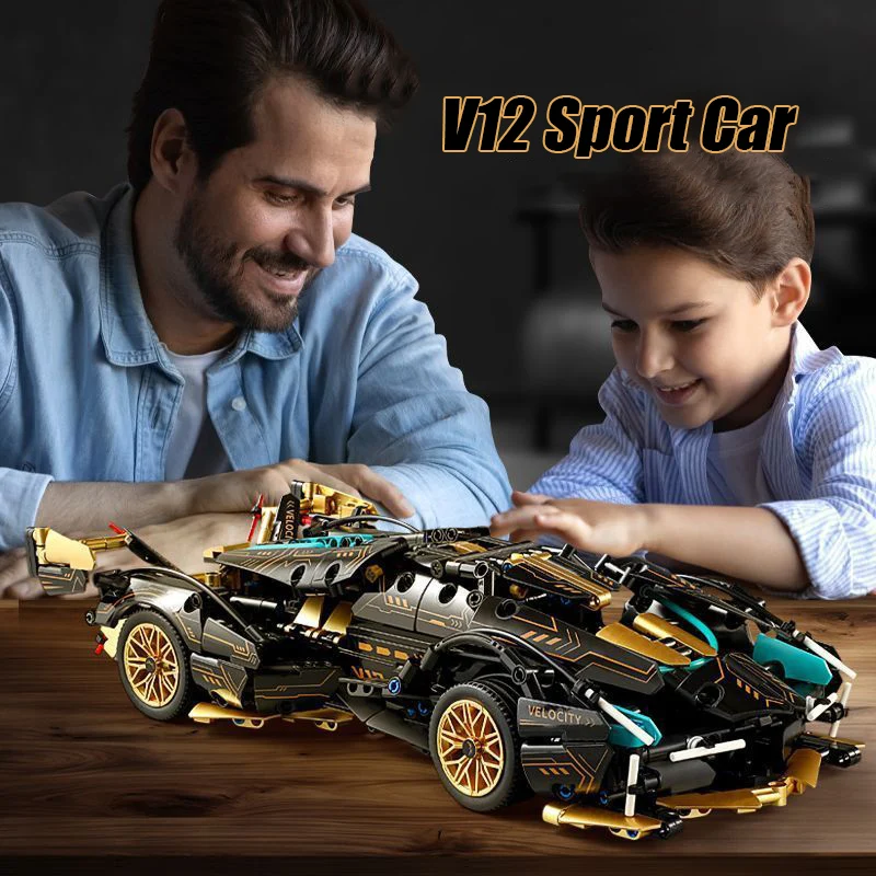 Technical Mechanical Famous Racing Car Model Building Blocks City Speed Vehicle MOC Bricks Construction Toys Children Adult Gift