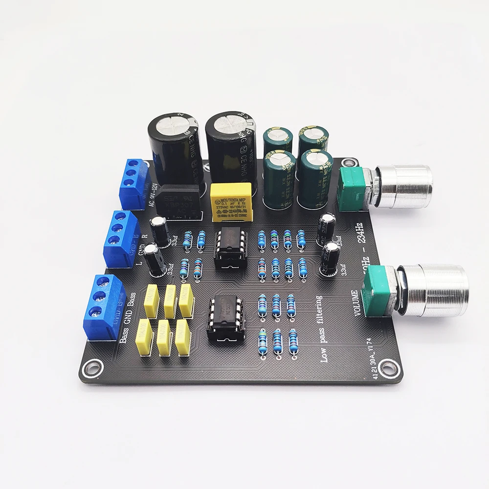 59Hz-234Hz AC 9V-12V low-pass filter Super Bass Electronic Crossover Board Crossover point continuously adjustable Dual NE5532