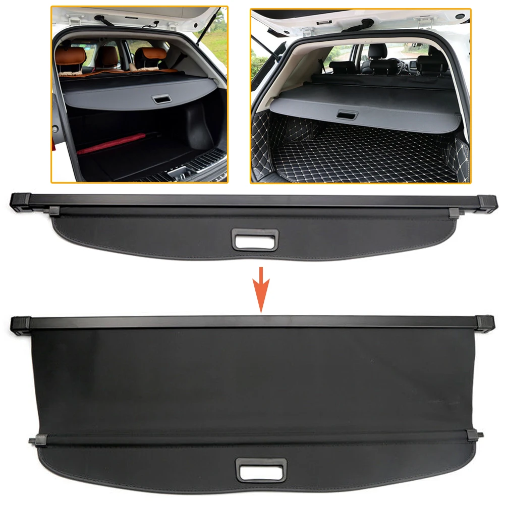 

Car Rear Cargo Security Shield Shade Tail Trunk Cover Black Protection Pad For Subaru Impreza XV 2012 2013 2014 2015 2016