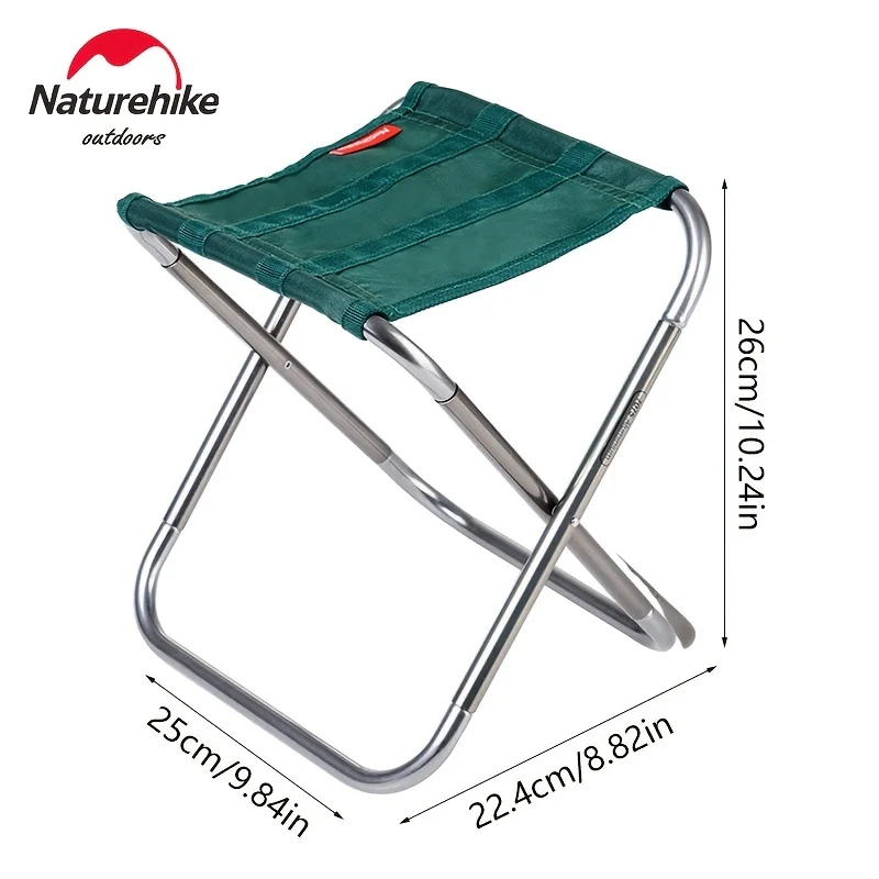 

Naturehike Mini Camp Chair Lightweight Folding Small Camping Stool Portable Aluminum Chair Foot Rest For Outdoors Subway Train T