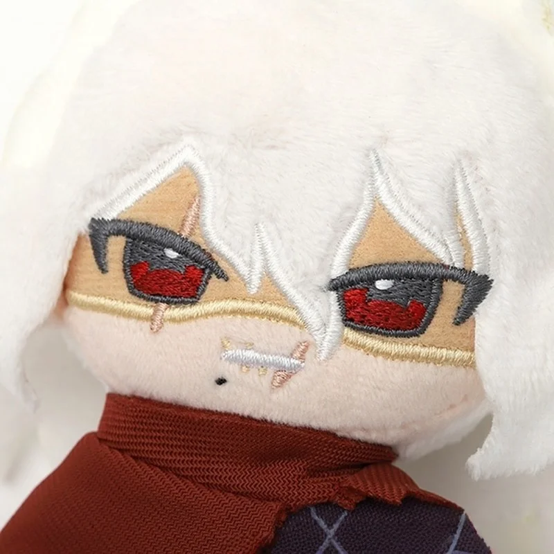 Porte-clés de Costume de combat de poupée en peluche de personnage d'anime officiel avec des cheveux pointus, figurine de collection de haute qualité