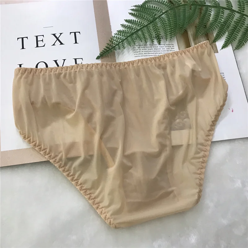 Men Underpants Silky Underwear Briefs Youth Sexy Pants Summer Thin Section Comfortable Breathable Panties Sexy Men Underwear