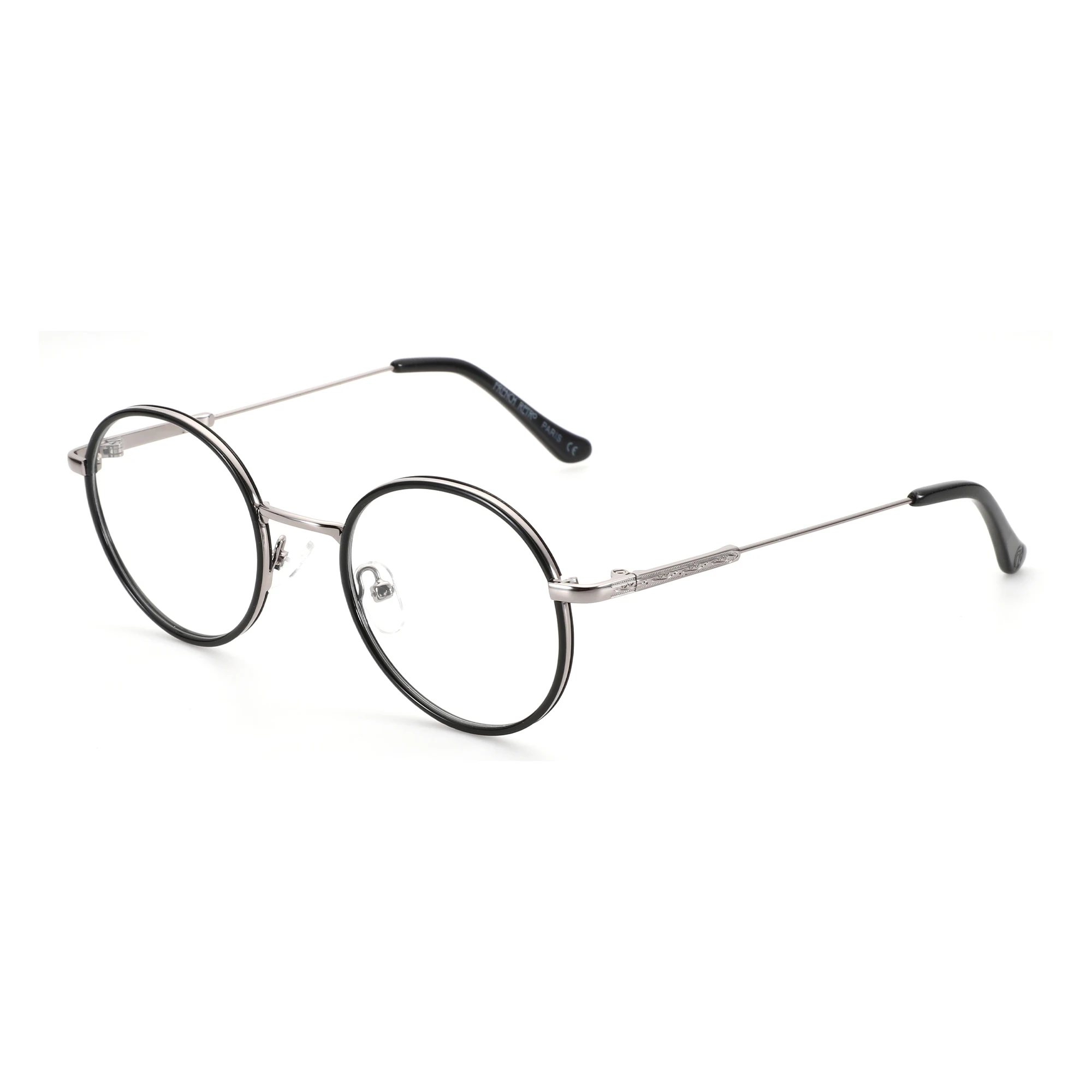 AIR EIGHT Metall-Rundbrille für Männer und Frauen, blaues Licht, Myopie, optische Brille, progressive photochrome Brille – Detail 13
