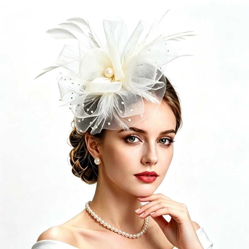 Horse Racing Party Fascinator Hat Cosplay Headpiece for Tea and Cocktails Party