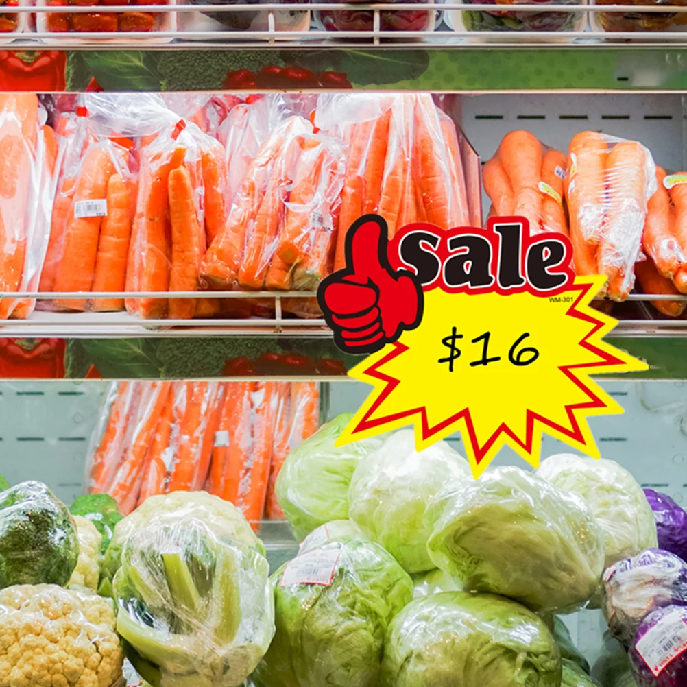 50 Buah Label Harga Tanda Ritel Label Toko Stiker Iklan Label Promosi Bahan Kertas Solusi Biaya Rendah