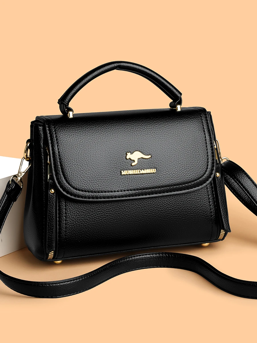 

Модная кожаная сумка через плечо, женская сумка на одно плечо, универсальная сумка из воловьей кожи Briti Sle, повседневное использование, мягкая кожа