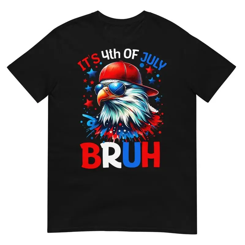 Bruh 4Th Of July Boys Kids Fourth Bald Eagle T Shirt
