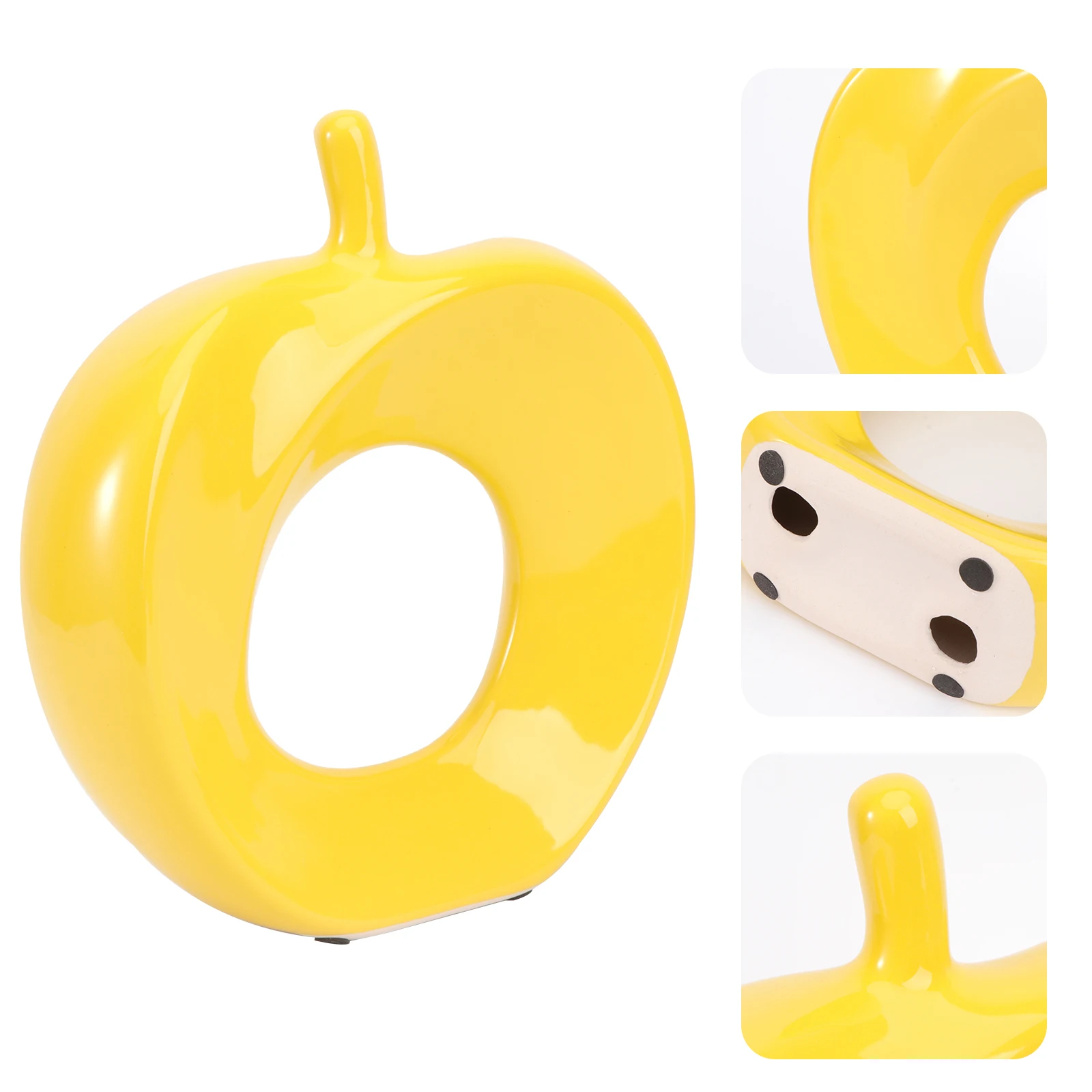 1Pcs Ceramic Apple Ornament Creative Desktop Decoration Christmas Festival Crafts Home Adornment Living Room Office Children