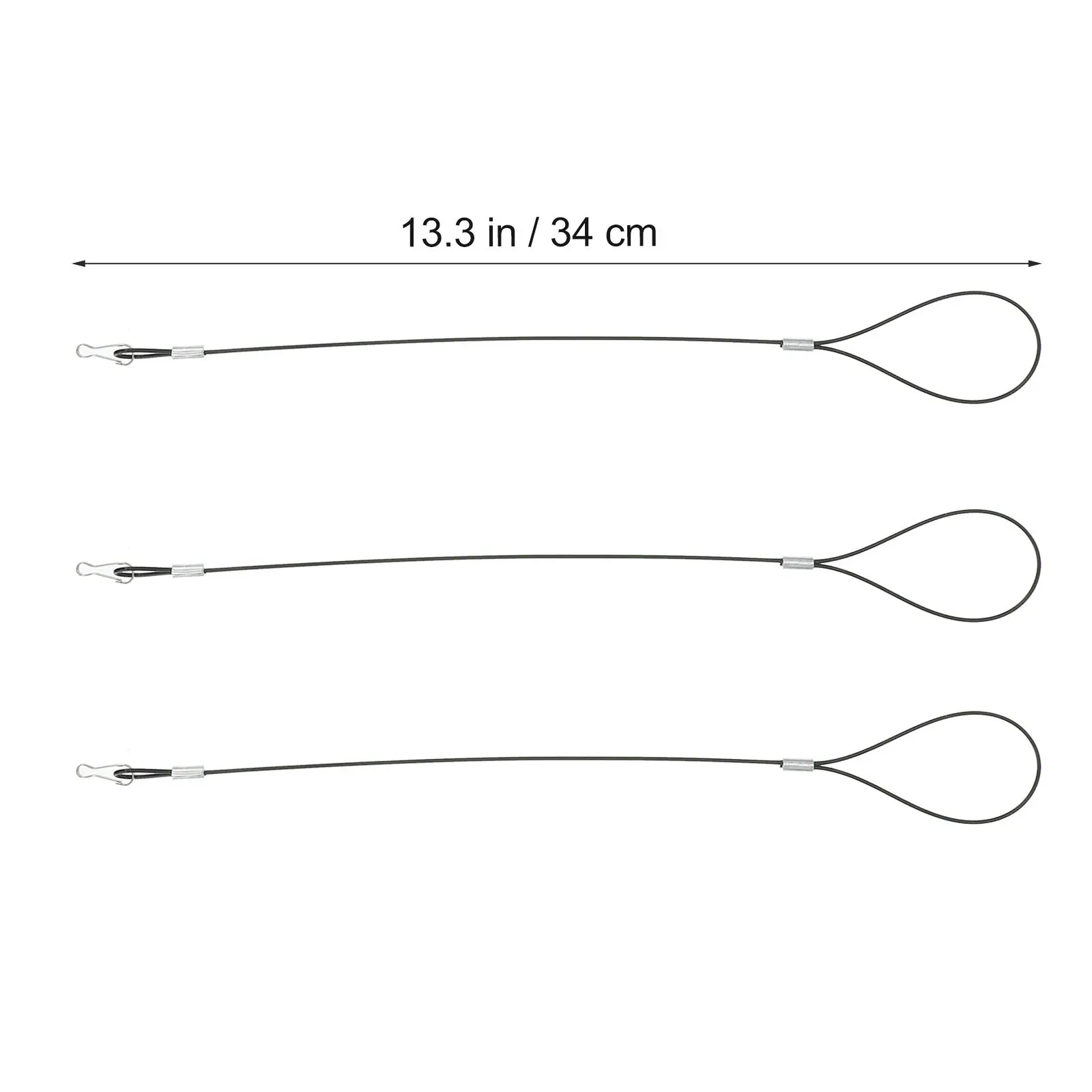 6 قطع من كابلات الفولاذ المقاوم للصدأ القابلة لإعادة الاستخدام، عملية لأضواء الملابس والأنشطة الخارجية وأسلاك الفولاذ المقاوم للصدأ #2