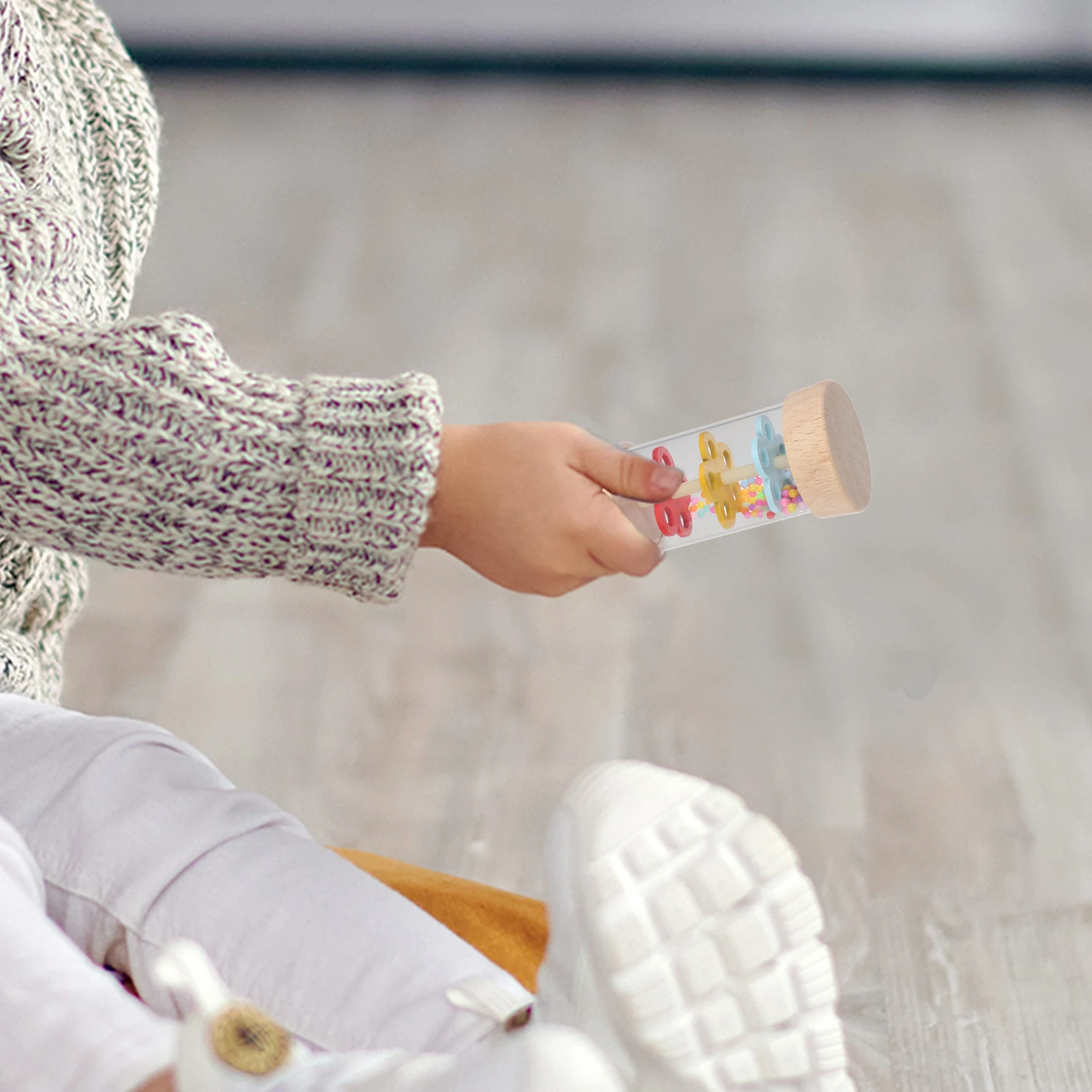 Rain Boom-palo de juguete para niños, instrumento Musical, madera para bebés, bebés, sensorial infantil