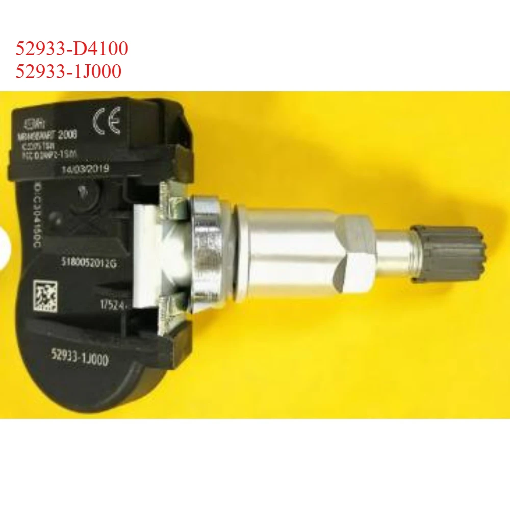 

52933-1J000 52933-D4100 Tire Monitoring Pressure Sensor for Hyundai Elantra Ix35 2021-2023 for KIA SportageR Sorento Kx5
