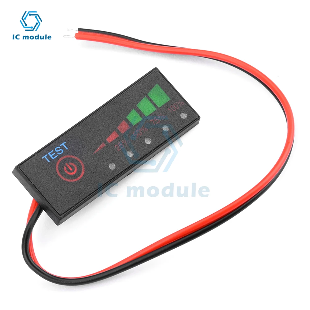 1S 3S 7S Lithium-Ion Battery Percentage Indicator Board LEDElectricity Display Module Suitable for Most Electric Car Batteries