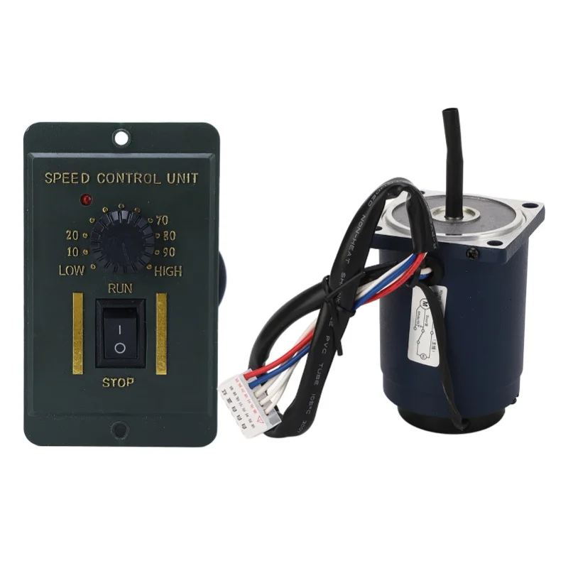 Geared Motor 6W High Torsion Low Noise Heat Resistant Variable Speed Reversible Motor With Speed Controller AC220V 1400R Per