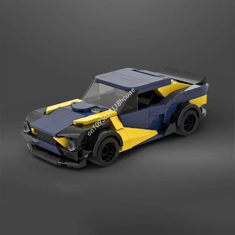 

298 шт. MOC классический автомобиль на заказ, обязательный широкий корпус, красный бык, городские чемпионы, модель строительных блоков, образовательные игрушки, рождественские подарки