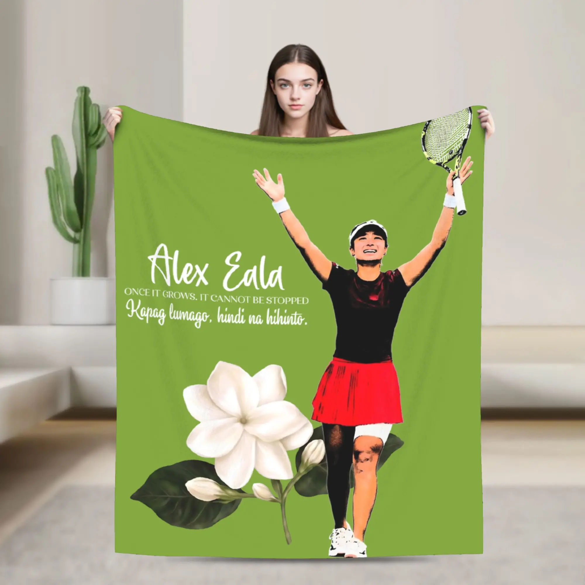 Alex Eala Plush Blanket Tennis Player Awesome Throw Blanket for Home Hotel Sofa  200x150cm Bedspread