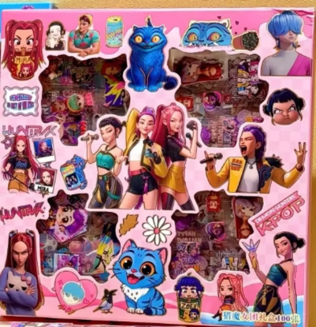 100pcs/set Idol Theme Cartoon Anime Stickers Rumi Mira Zoey Waterproof DIY Decorative Gifts for Guitar Notebook Luggage