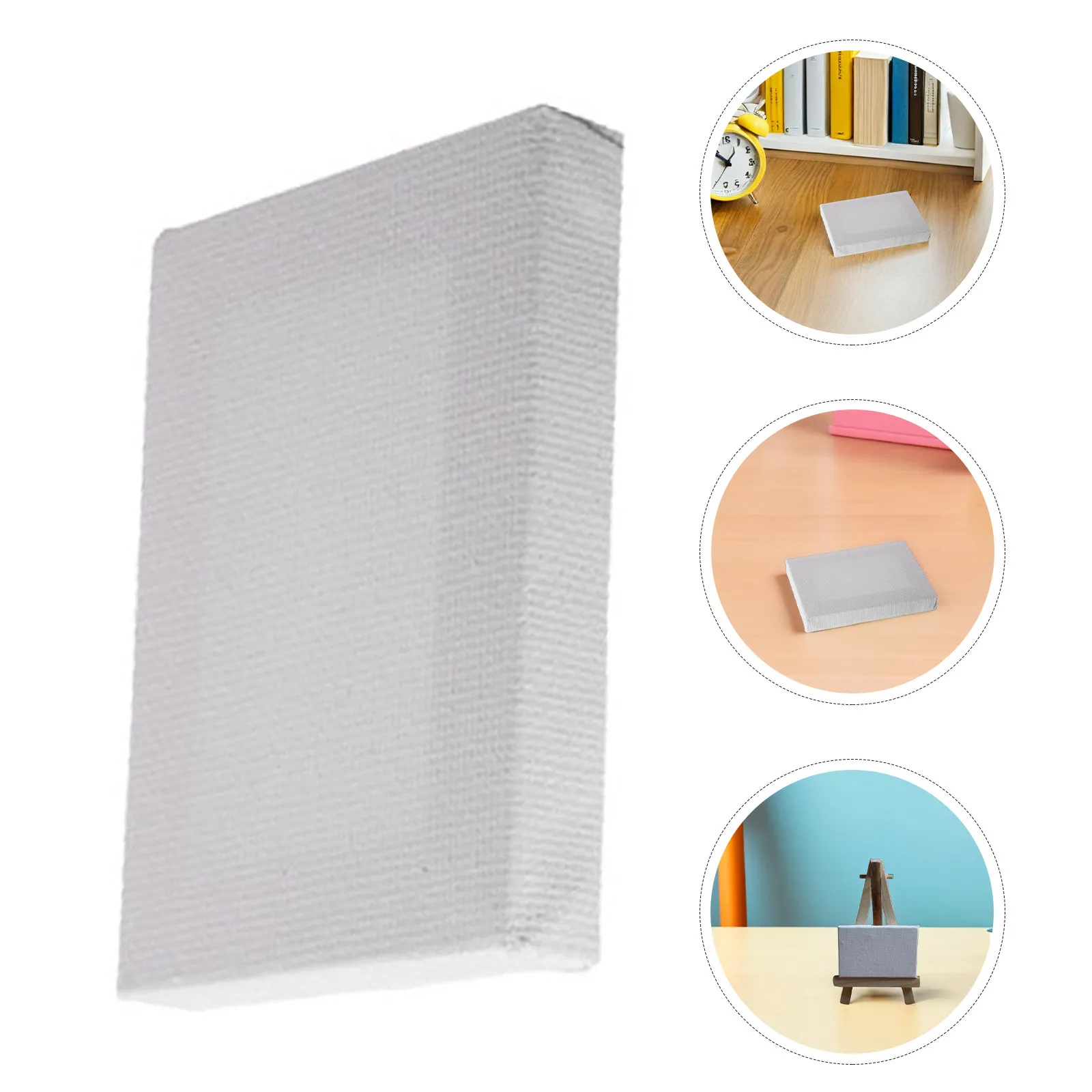 10Pcs Mini Canvas Frames Cotton Canvas Small Painting Boards Bulk Blank Panels for Art Projects Home Office Studio Decor 4x6cm