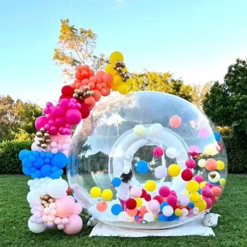 Bubble House with Balloons,for Commercial Show,Wedding Decoration,Party Supplies, Home Party,girls Gift,mothers Day Gifts 2024