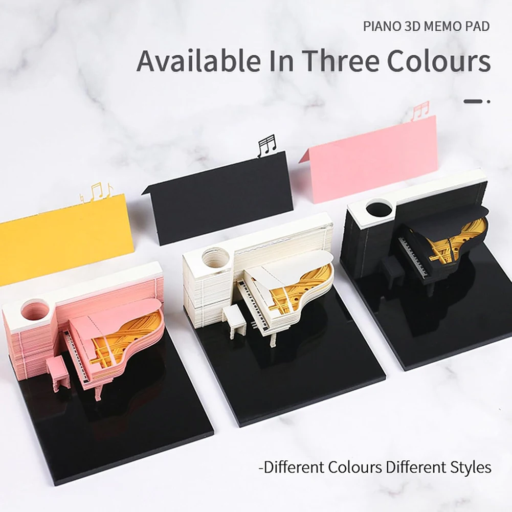 

3D Calendar 2026 Piano Shape Unique Art Home Decor Student Present