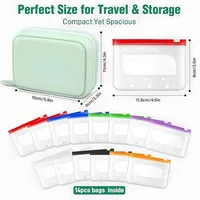 7/14PCS BPA-Free Weekly Pill Organizer Color Coded Zipper Design Medicine Pouch Set Waterproof Reusable Vitamin Storage Holder 6