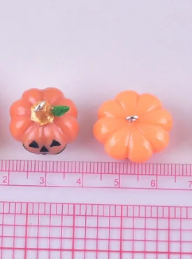 Halloween Pumpkin Resin  10 Pcs Charms Jewelry Making  Earrings Pendants Necklaces Bracelets DIY Accessories gift