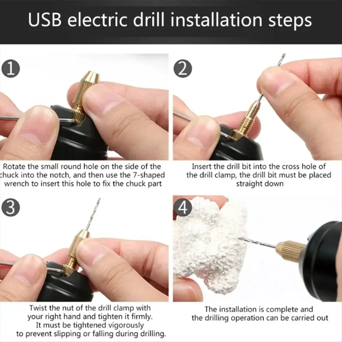 [Vend for]Mini Household Electric Drill Electric Grinder Small Handheld Jade Polishing Carving Tool Electric Grinder