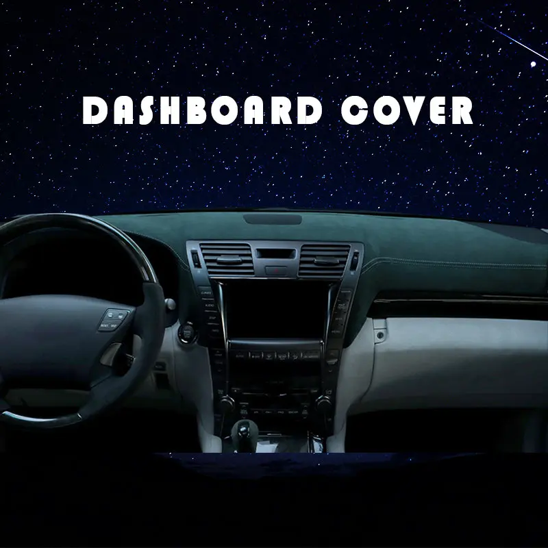Custom in Alcantara Car Dashboard Top Covers for Lexus LS460 Mat Shade Cushion Pad Carpets Auto Interior Accessories Car-styling